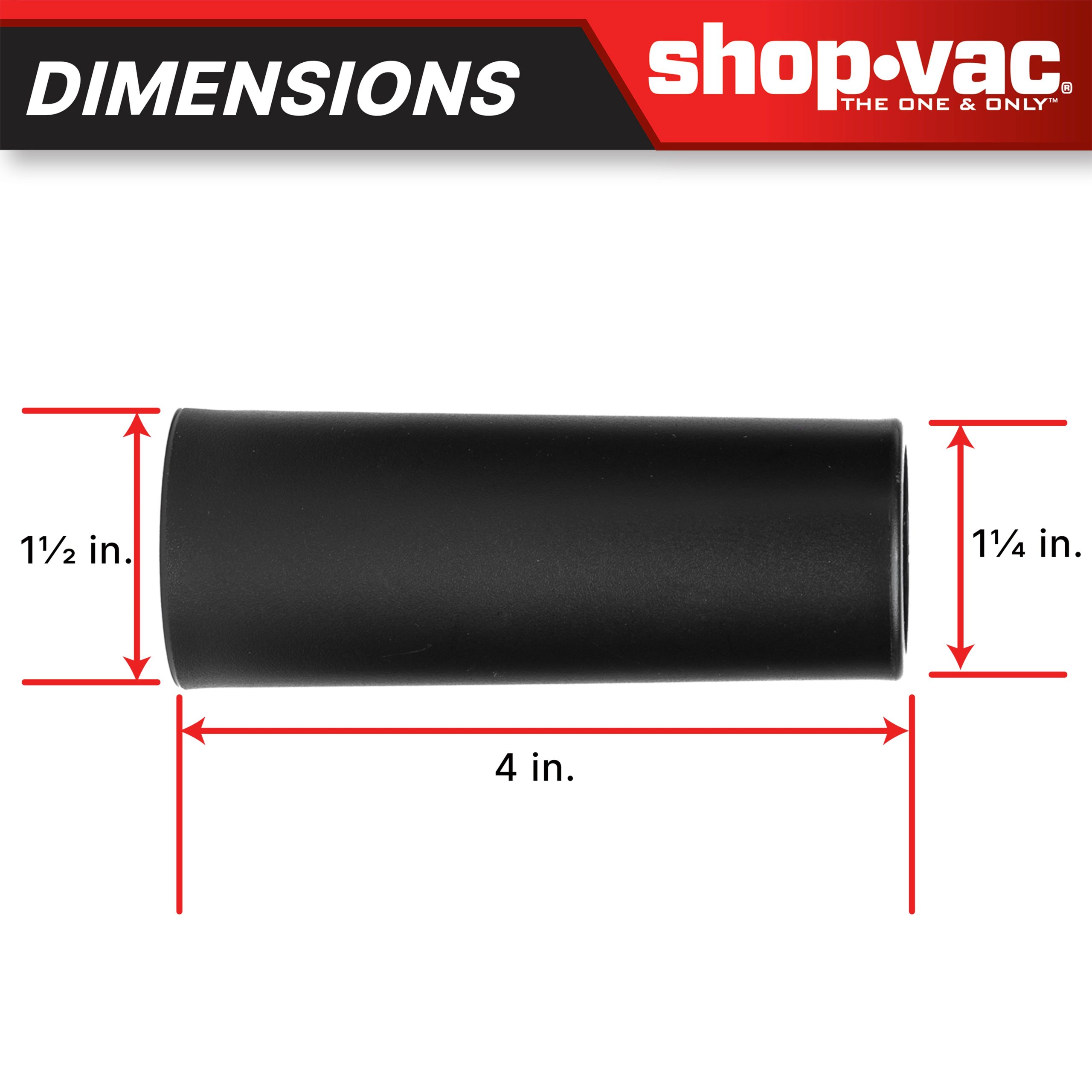 Shop-Vac® 1-1/4 Inch to 1-1/2 Inch Conversion Unit - Image 2