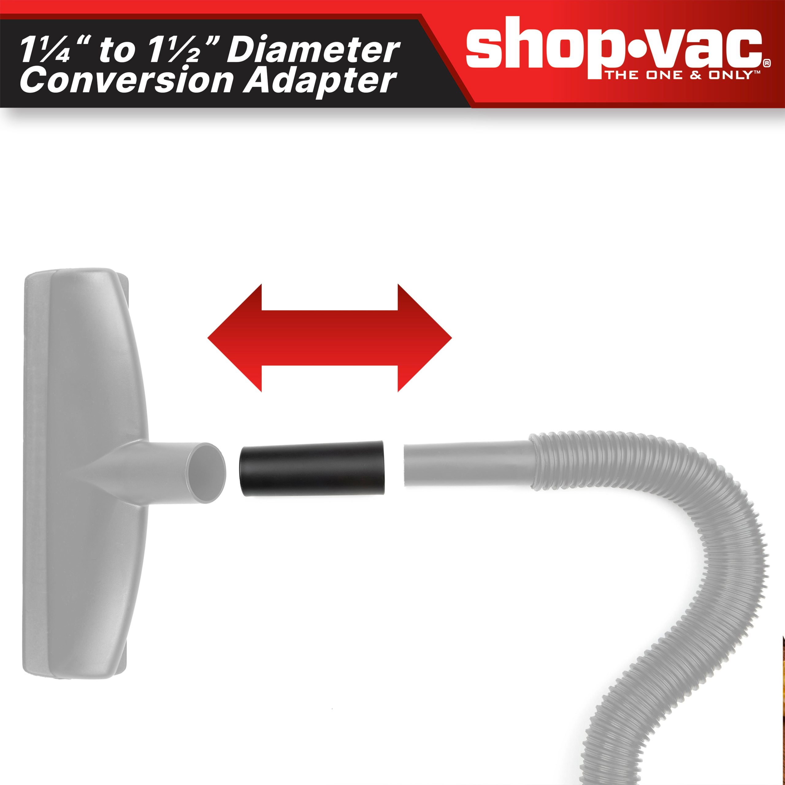 Shop-Vac® 1-1/4 Inch to 1-1/2 Inch Conversion Unit - Image 4
