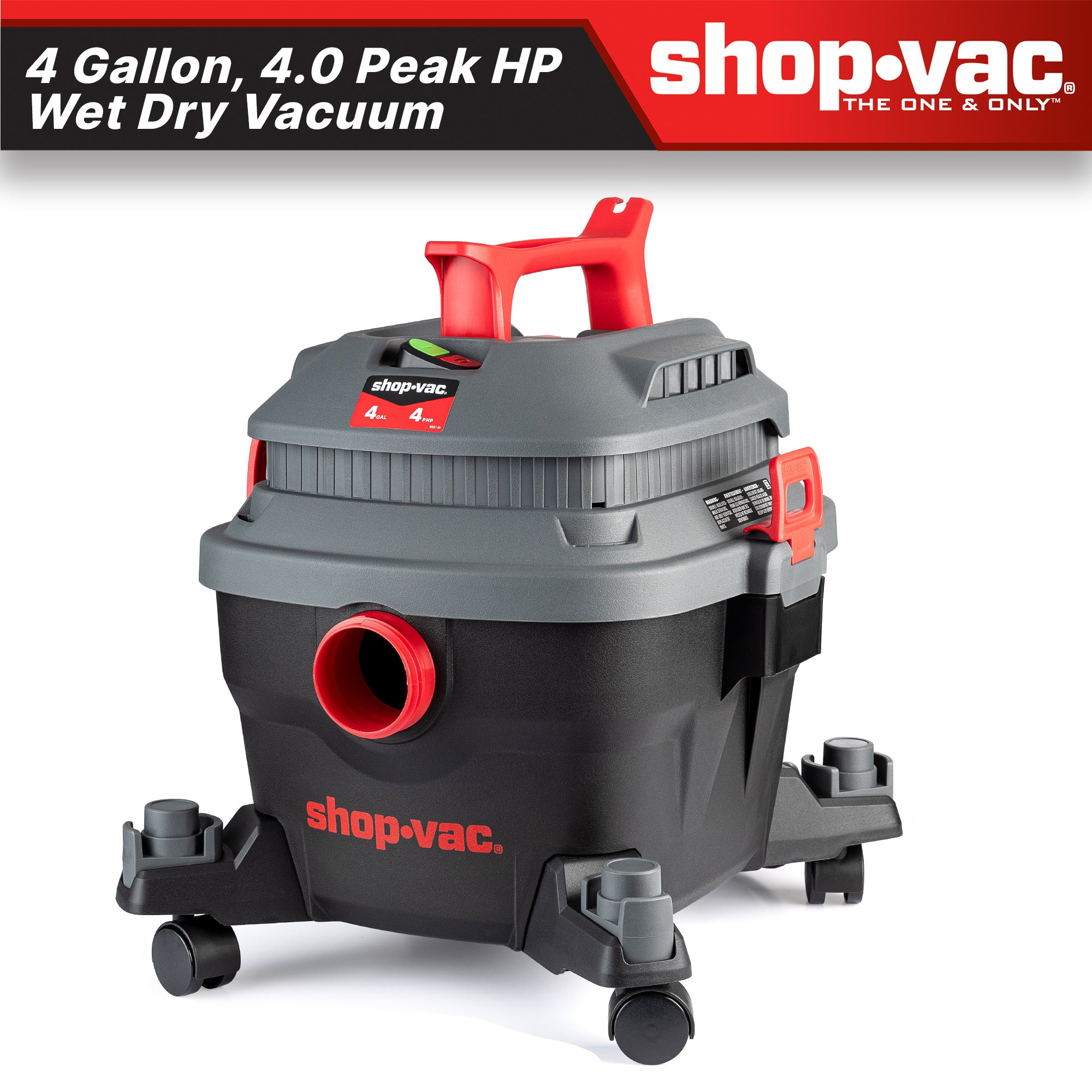Shop-Vac® 4 Gallon 4.0 Peak HP Wet/Dry Vacuum