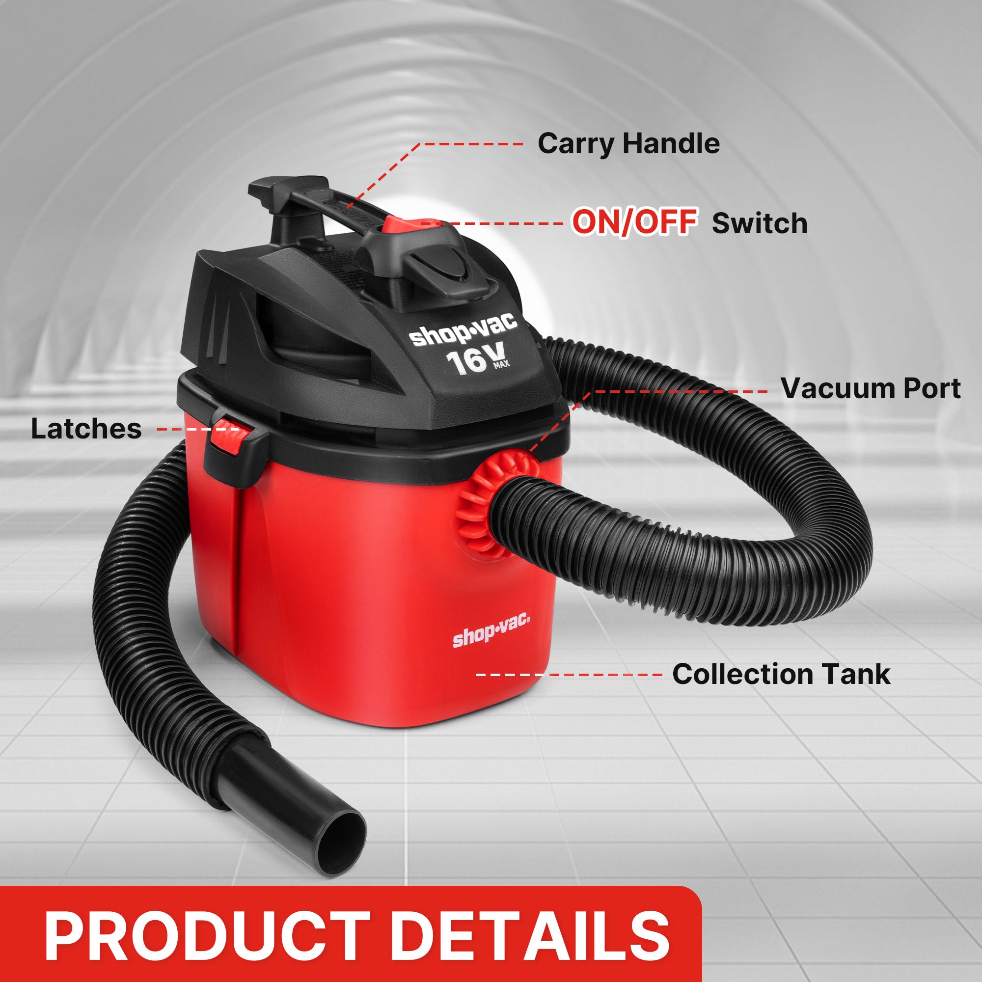 Shop-Vac® Cordless 1 Gallon Wet/Dry Vac - Image 3
